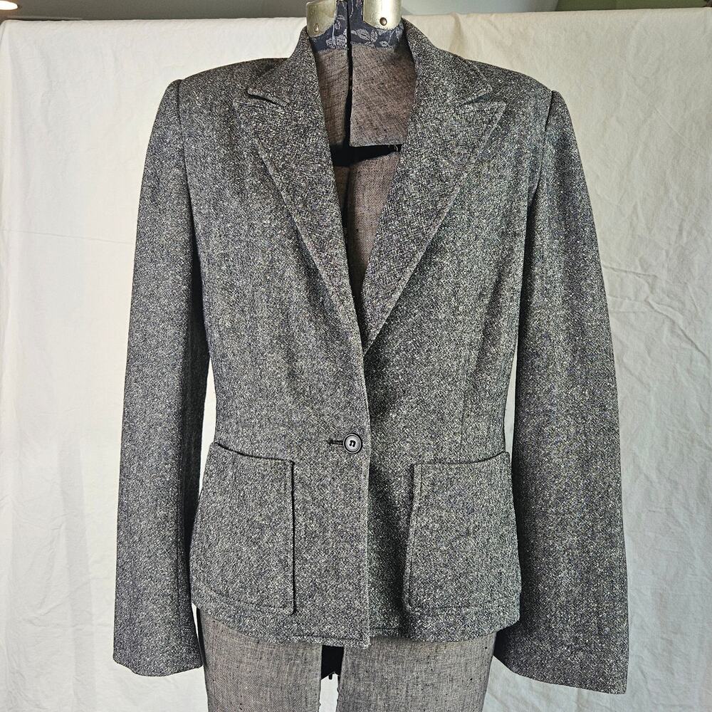 The Wrights Charcoal Wool Blazer Size 10